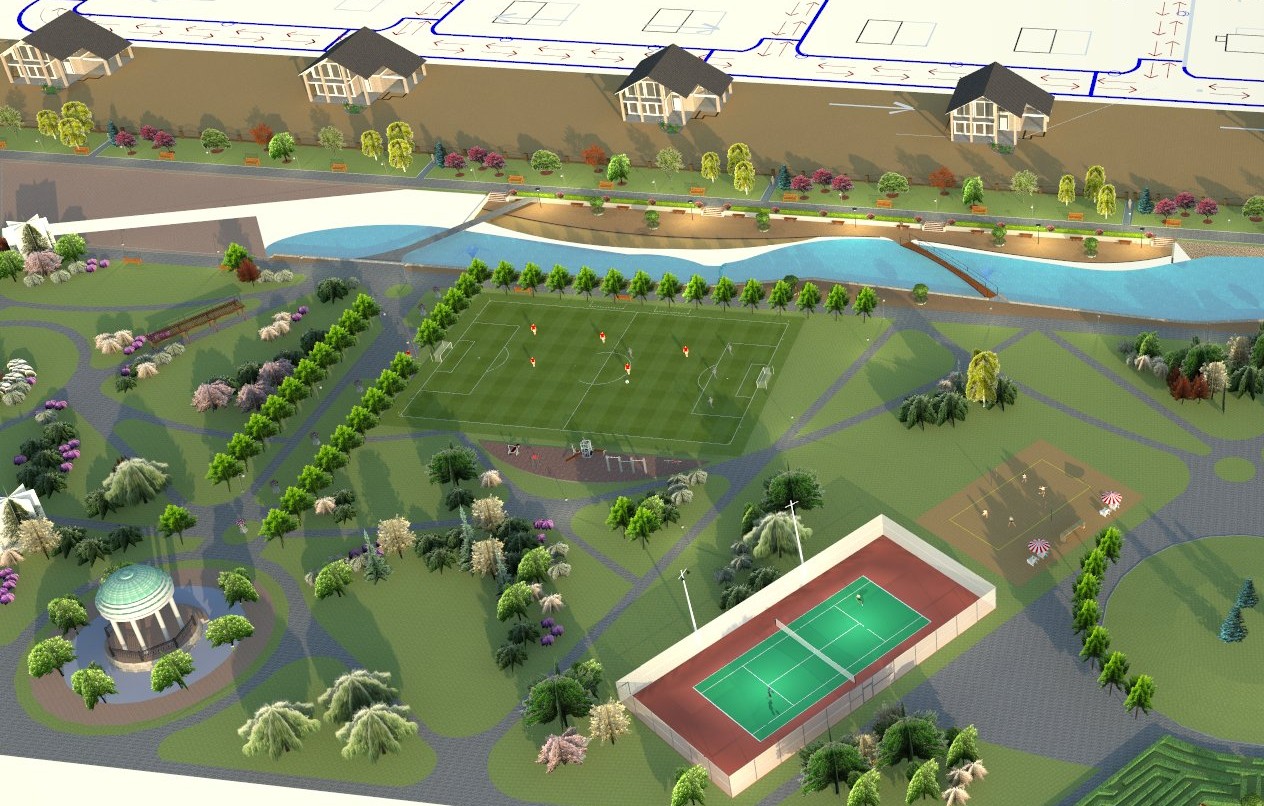 Ландшафтный дизайн проект большого участка