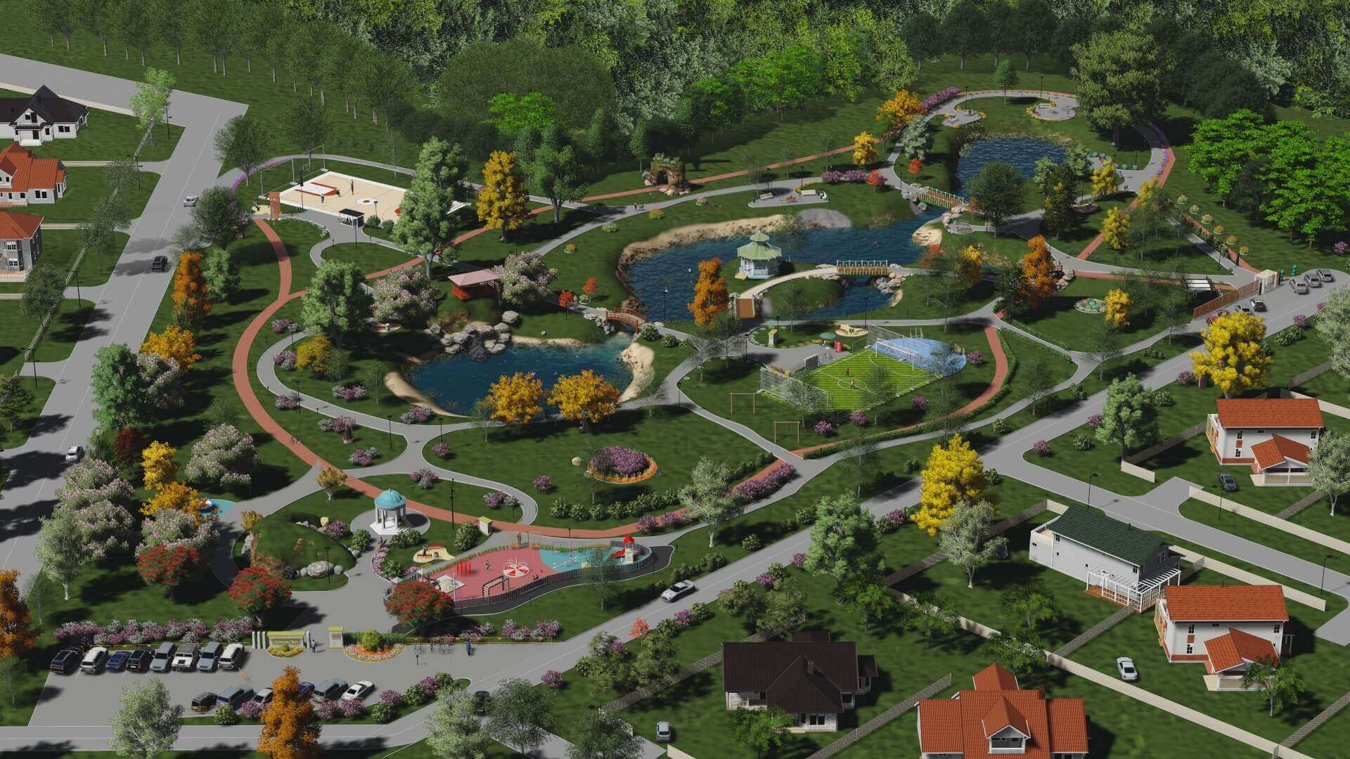 Благоустройство и озеленение коттеджных поселков - глобальная решаемая задача