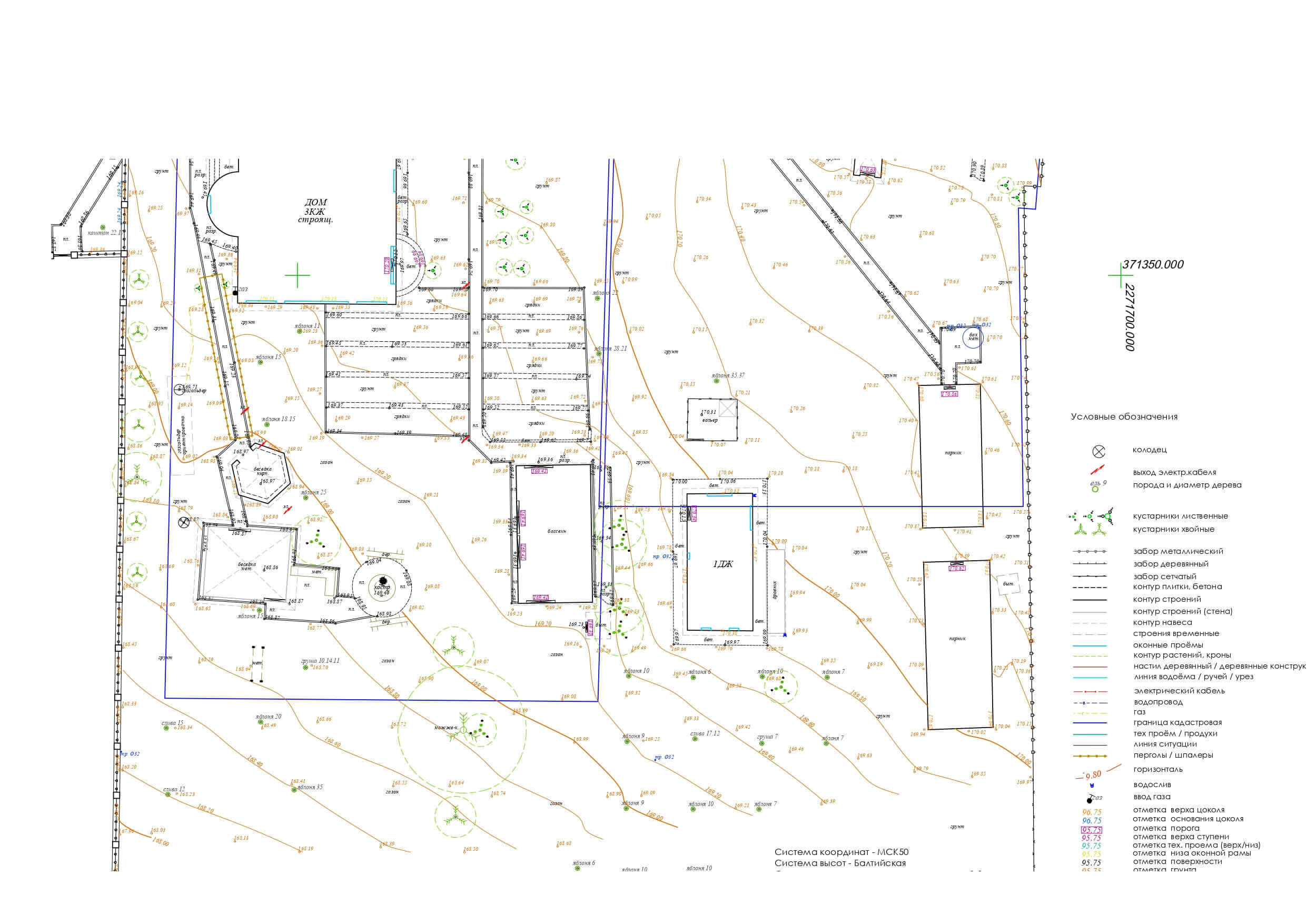 Топографическая съемка участка