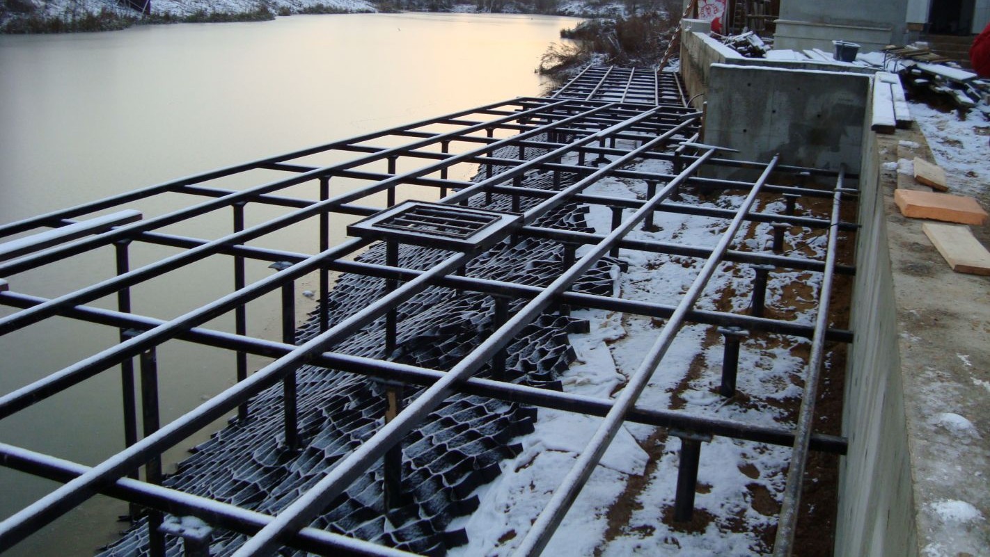 несущий каркас террасы