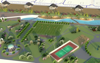 Ландшафтный дизайн проект большого участка